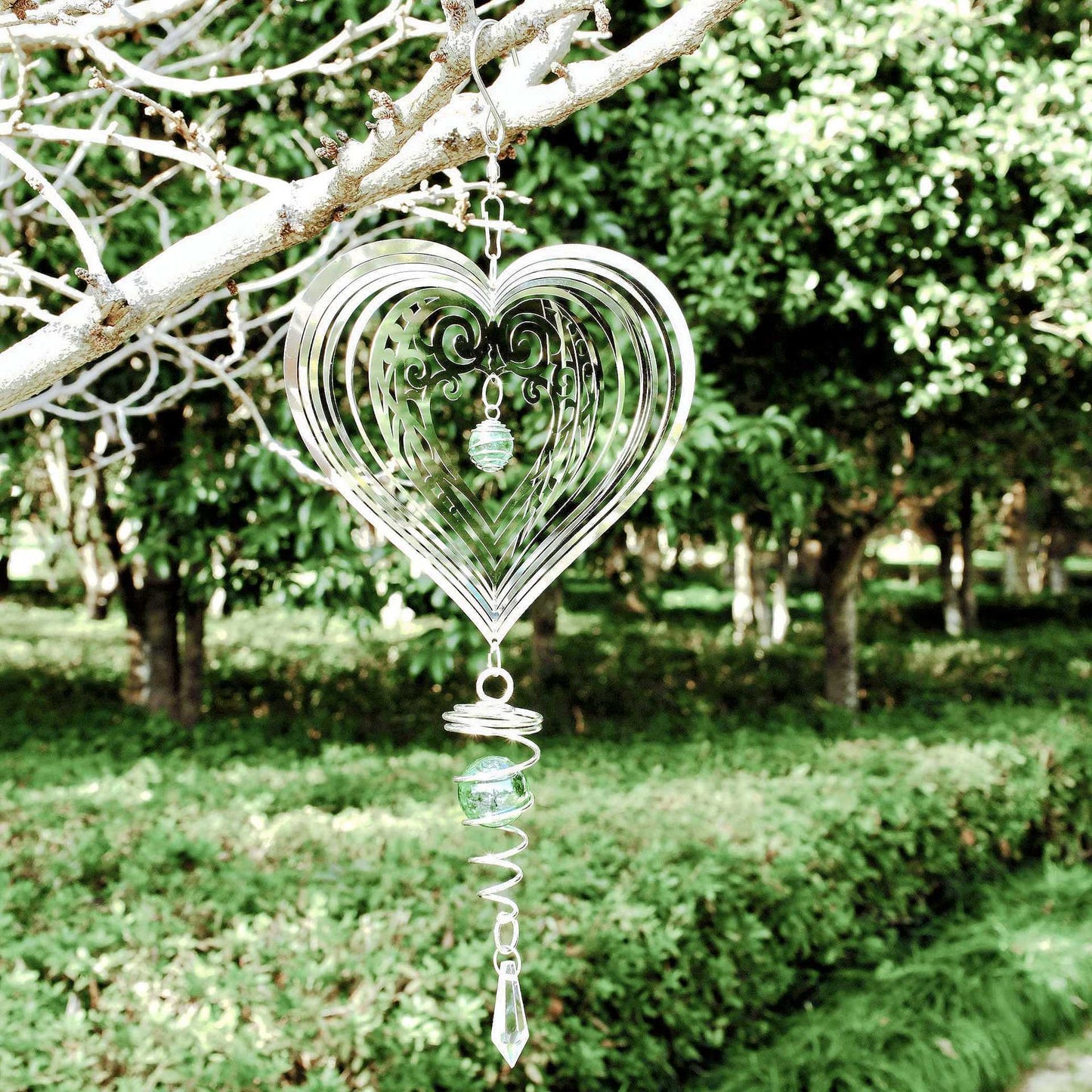 🔥🌿 Mandala Rotating Peacock Wind Chime