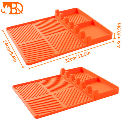 ✨🌞Summer Sale 49% OFF🍖Silicone BBQ Side Shelf Mat — Keep Tools Clean & Close