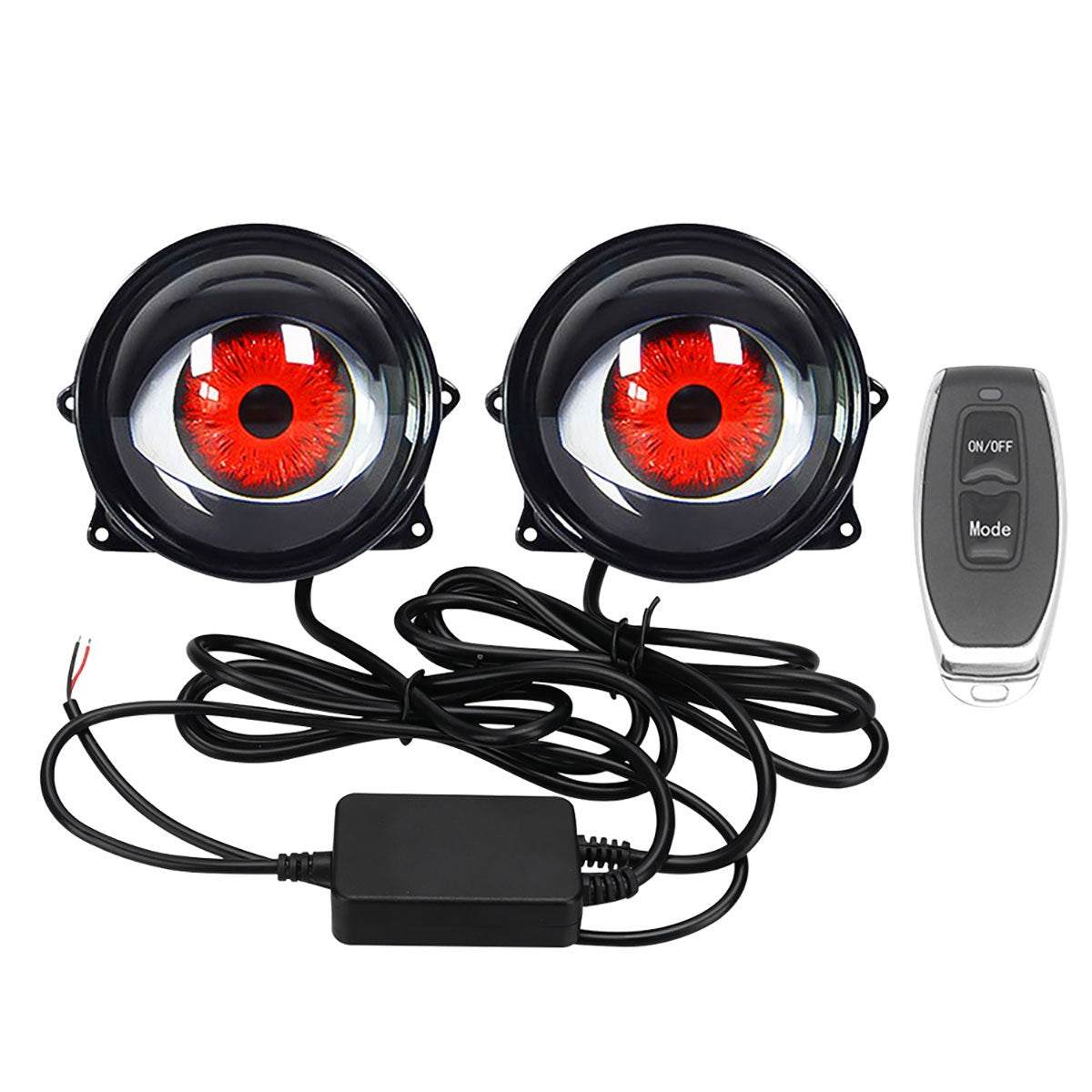 🔥👁️Animated Demon Eye LED Projector Headlight Kit