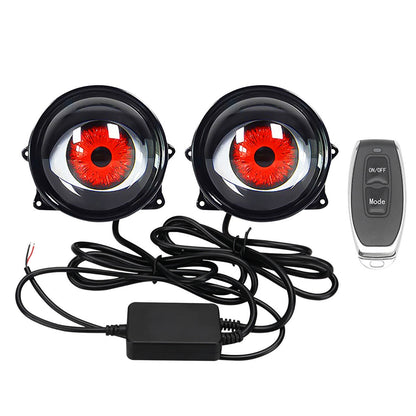 🔥👁️Animated Demon Eye LED Projector Headlight Kit