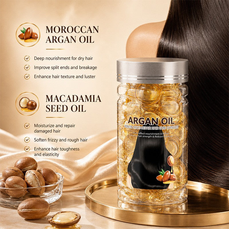 🔥Hair Vitamin Capsules Infused with Violet Vitamins & Argan Oil,40 Capsules💜