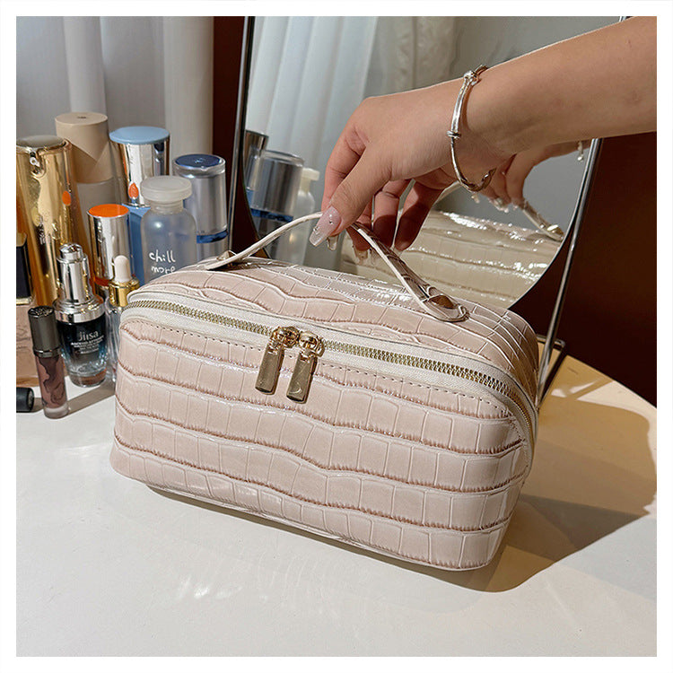 ✨Leather Waterproof Cosmetic Toiletry Bag✨Buy More Get More Discount