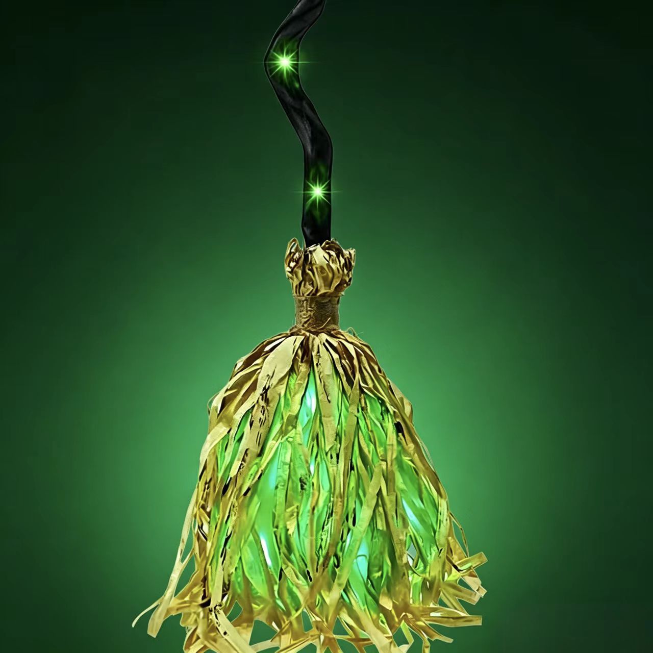 🔥 Magic Animated Witch Broom Halloween Decoration