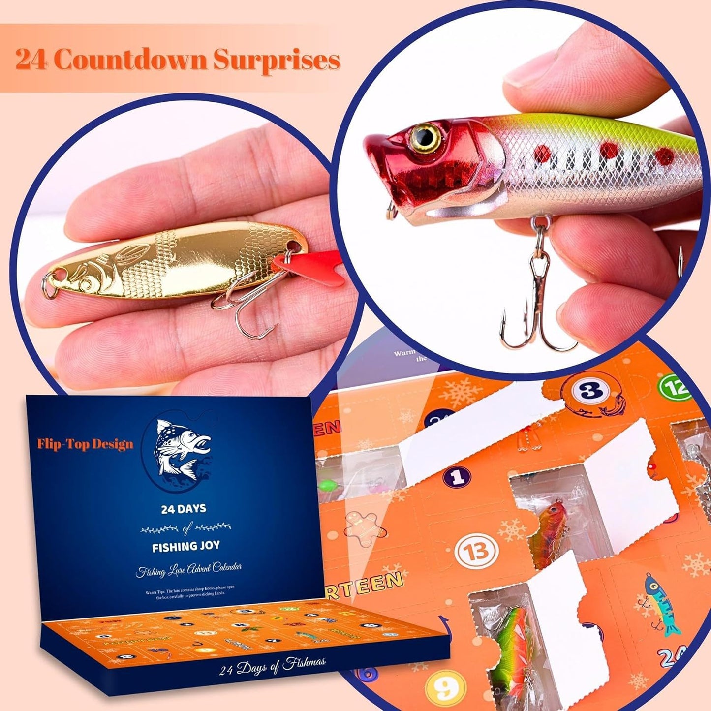 ✨Fishing Advent Calendar / 24 Days of Fishing Joy(📦Buy 2 Free Shipping)