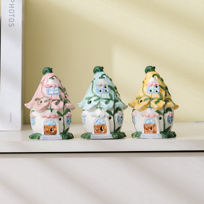 ✨Ceramic Fairy Cottage Desk Light