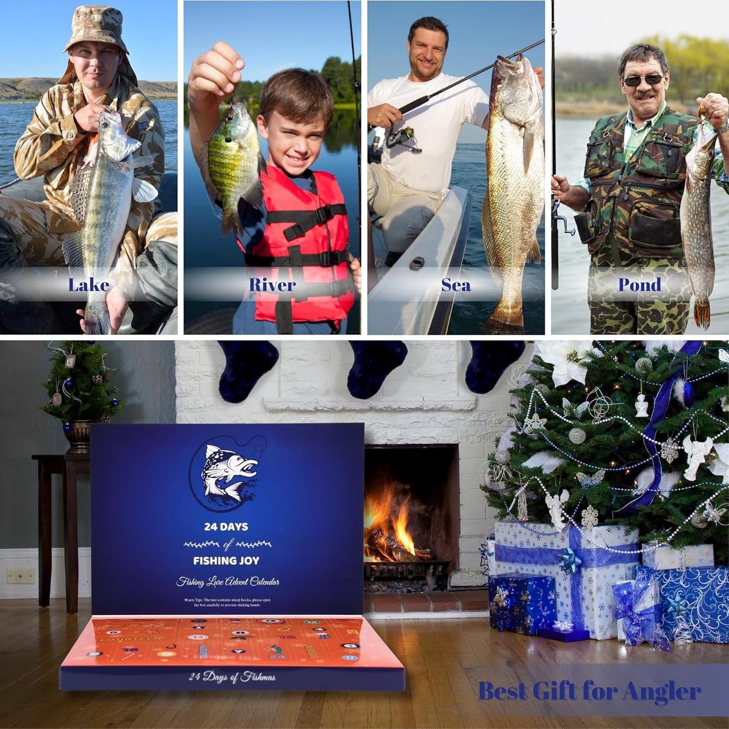 ✨Fishing Advent Calendar / 24 Days of Fishing Joy(📦Buy 2 Free Shipping)