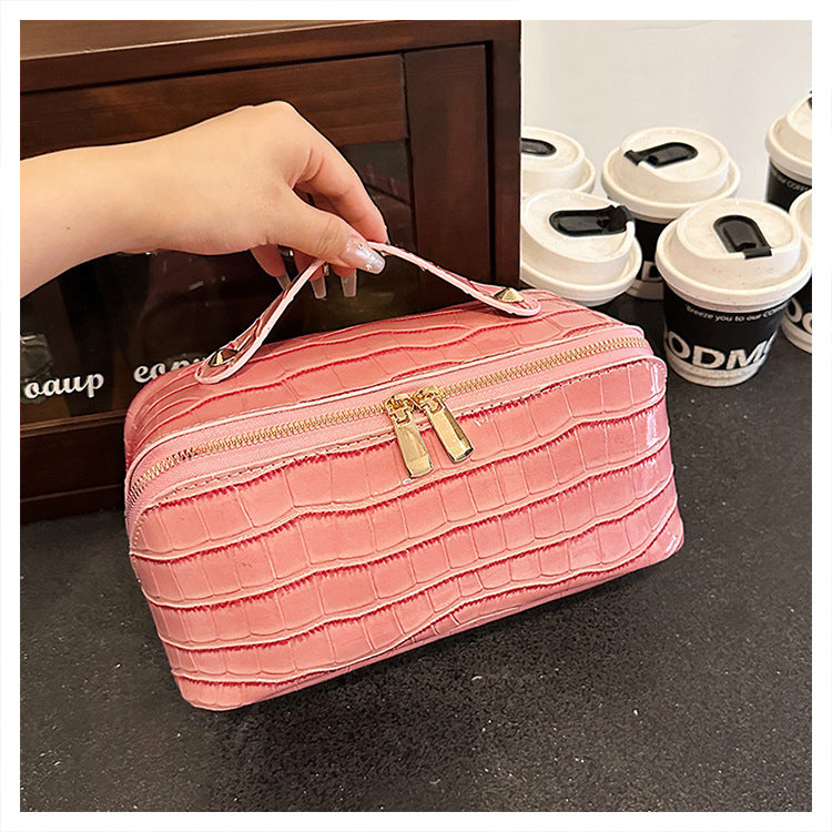 ✨Leather Waterproof Cosmetic Toiletry Bag✨Buy More Get More Discount