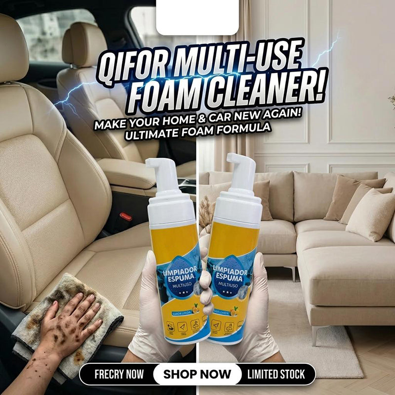 All-Purpose Bio-Enzyme Foaming Cleaner - 4-in-1 Deep Clean Spray for Automotive Interior, Kitchen Range Hood & Furniture Fabric