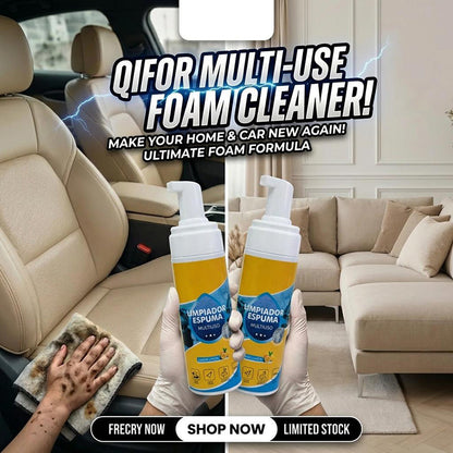 All-Purpose Bio-Enzyme Foaming Cleaner - 4-in-1 Deep Clean Spray for Automotive Interior, Kitchen Range Hood & Furniture Fabric