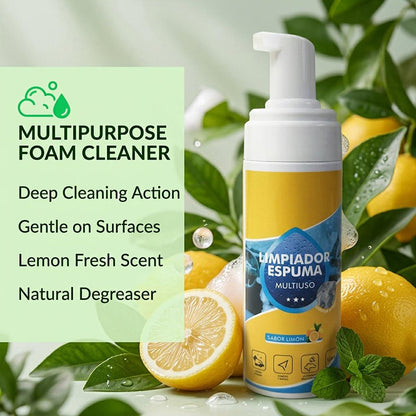 All-Purpose Bio-Enzyme Foaming Cleaner - 4-in-1 Deep Clean Spray for Automotive Interior, Kitchen Range Hood & Furniture Fabric