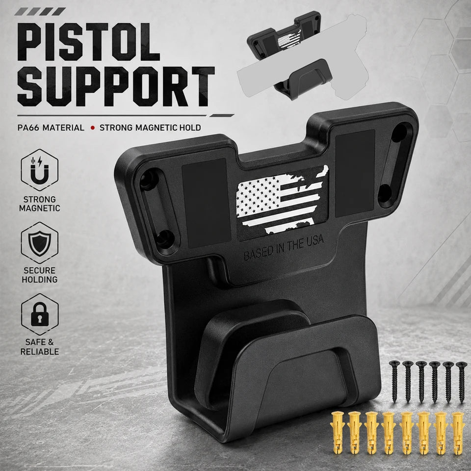 ✨High Strength Gun Magnet Mount,Pistol Holder, Strong Magnetic Gun Rack