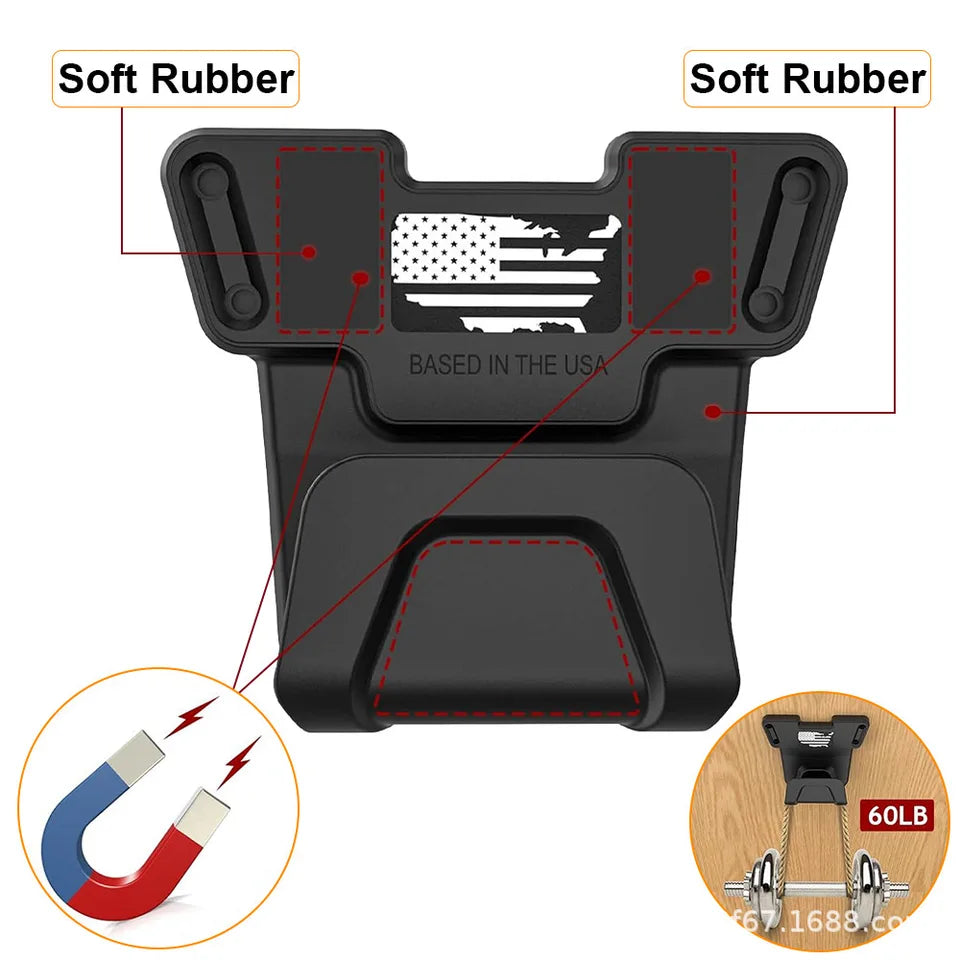 ✨High Strength Gun Magnet Mount,Pistol Holder, Strong Magnetic Gun Rack