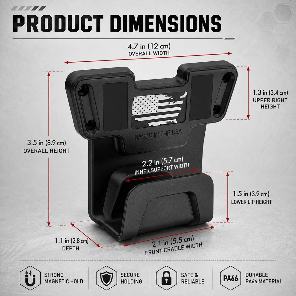 ✨High Strength Gun Magnet Mount,Pistol Holder, Strong Magnetic Gun Rack