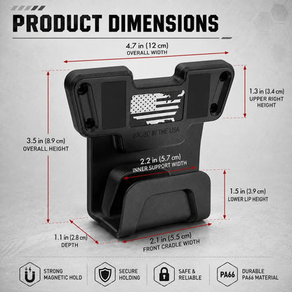 ✨High Strength Gun Magnet Mount,Pistol Holder, Strong Magnetic Gun Rack