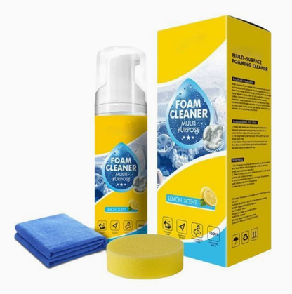 All-Purpose Bio-Enzyme Foaming Cleaner - 4-in-1 Deep Clean Spray for Automotive Interior, Kitchen Range Hood & Furniture Fabric