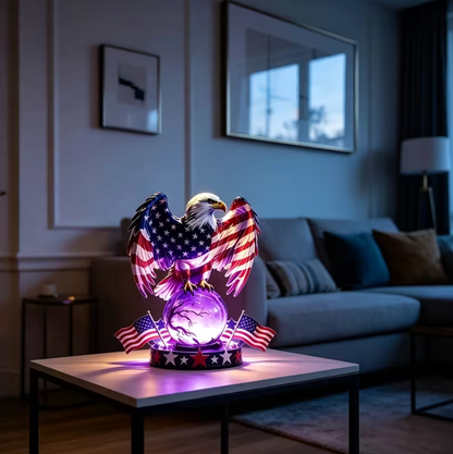 🎖️🇺🇸 Freedom Eagle™ Patriotic LED Table Lamp – American Pride Decor