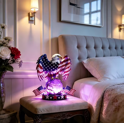 🎖️🇺🇸 Freedom Eagle™ Patriotic LED Table Lamp – American Pride Decor
