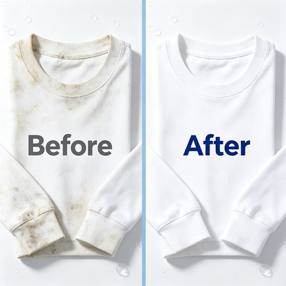🔥Clothes Whitening Stain Remover Powder, No Scrub Required For Yellow Stains🫧