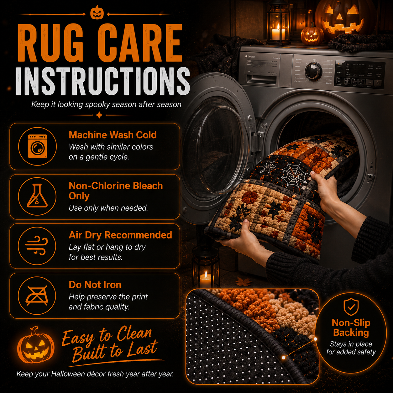 🔥 Haunted Staircase Round Rug – Spooky Halloween 3D Optical Illusion 👻