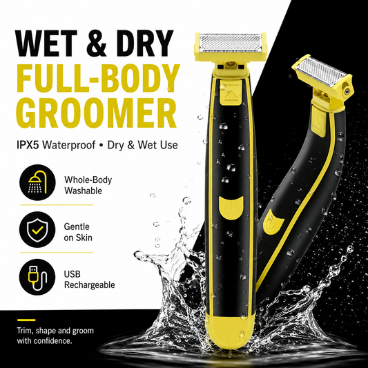 ✨USB rechargeable electric shaver for men, suitable for both wet and dry use