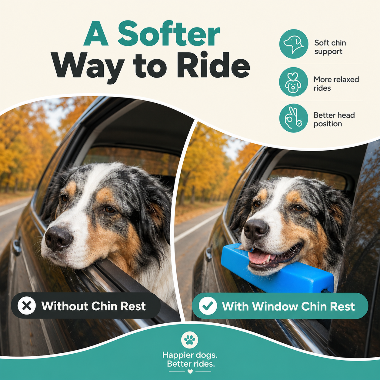✨Last Day 49% OFF🐶Car Window Chin Rest for Pets