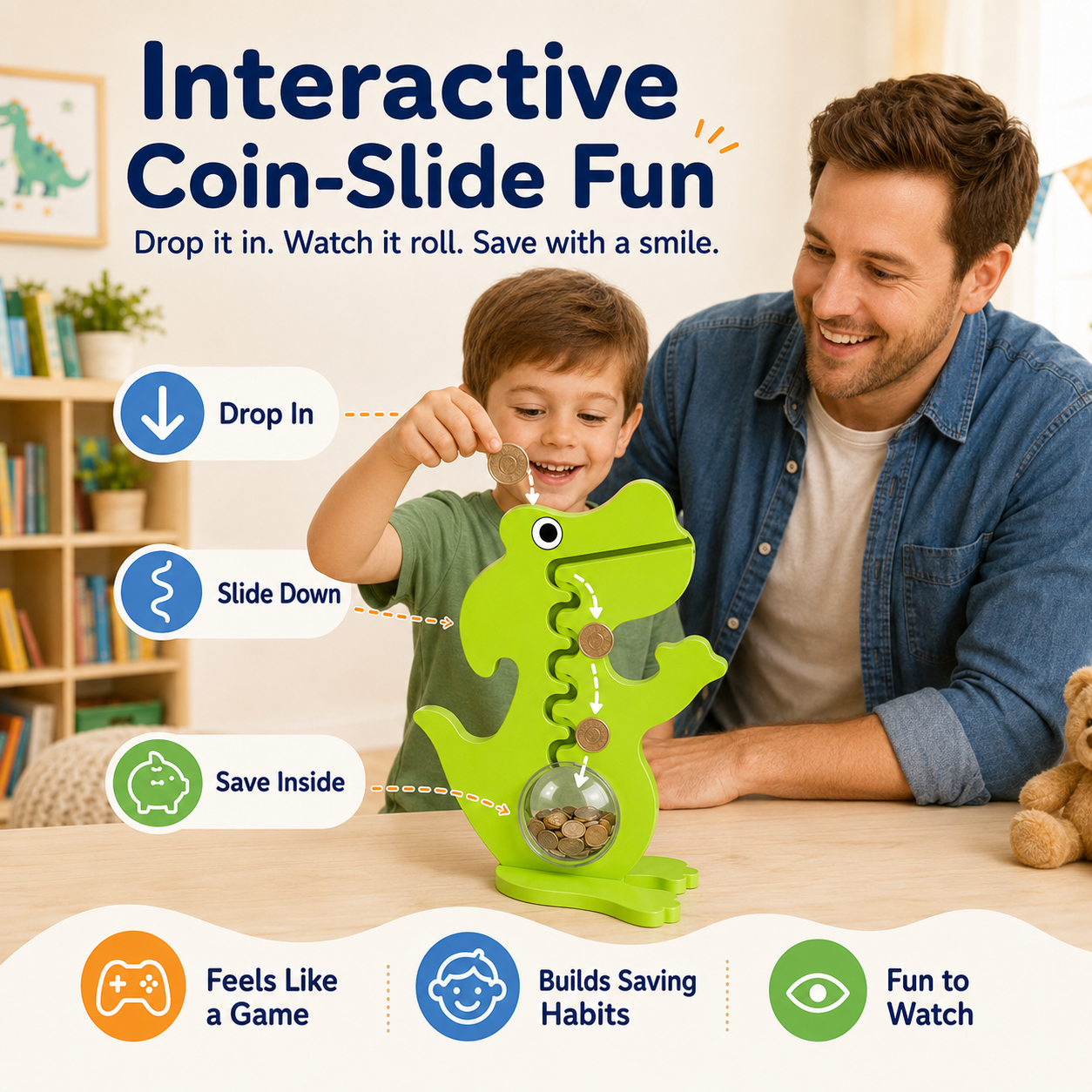✨Interactive Animal Coin Bank For Kids