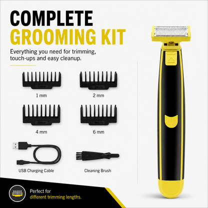 ✨USB rechargeable electric shaver for men, suitable for both wet and dry use