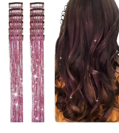 ✨12 PCS Tinsel Hair Extensions