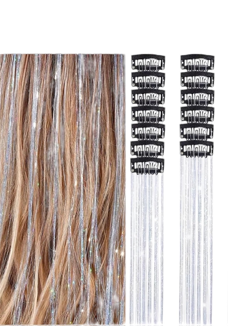 ✨12 PCS Tinsel Hair Extensions
