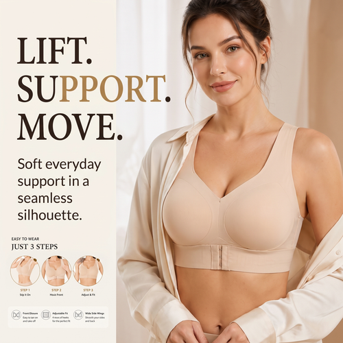 ✨Wire-free, posture-correcting, and seamless sports bra