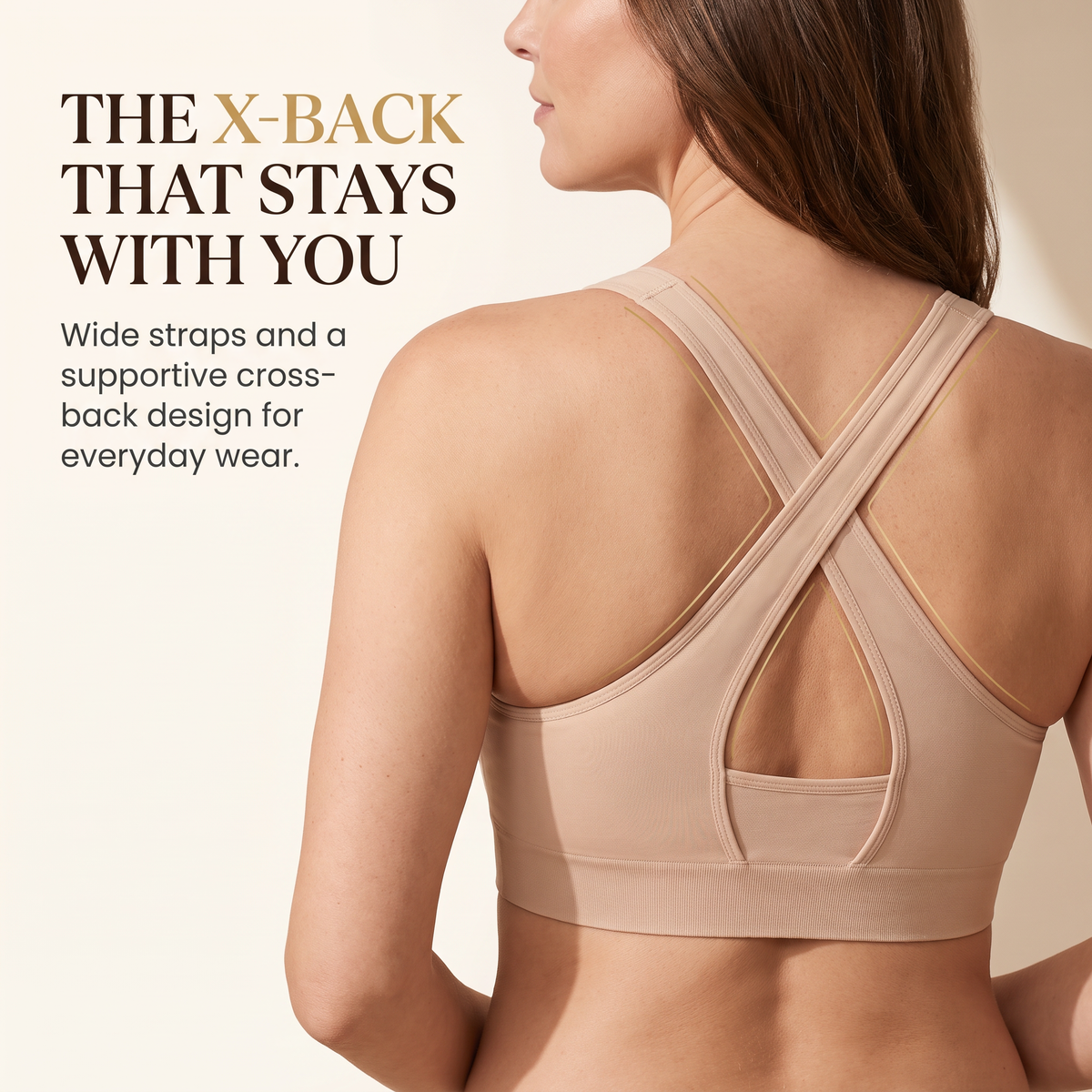 ✨Wire-free, posture-correcting, and seamless sports bra
