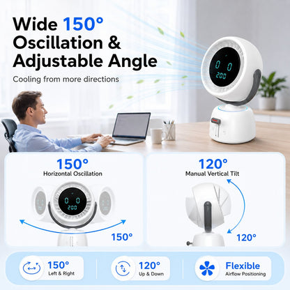 🔥🤖Smart Auto Tracking Desk Fan