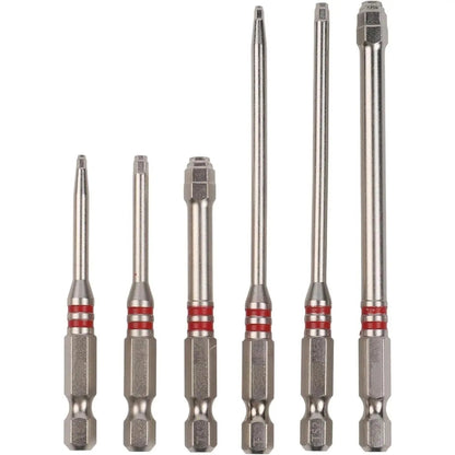 ✨🛠️Screwdriver Bits Set 6pcs with Magnetic Hex Shank Pagoda-Shaped Design in Multiple Sizes for Electric Drills and Wrenches