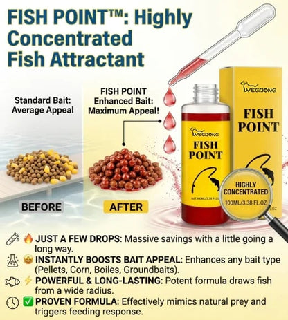 🎖️ Concentrated Fish Attractant Liquid – 🐟Fast-Acting Red Worm Formula