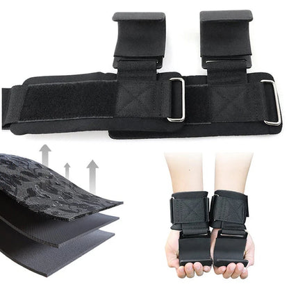 ✨Max-Weight Lifting Hooks - Elite Wrist Support for Powerlifting