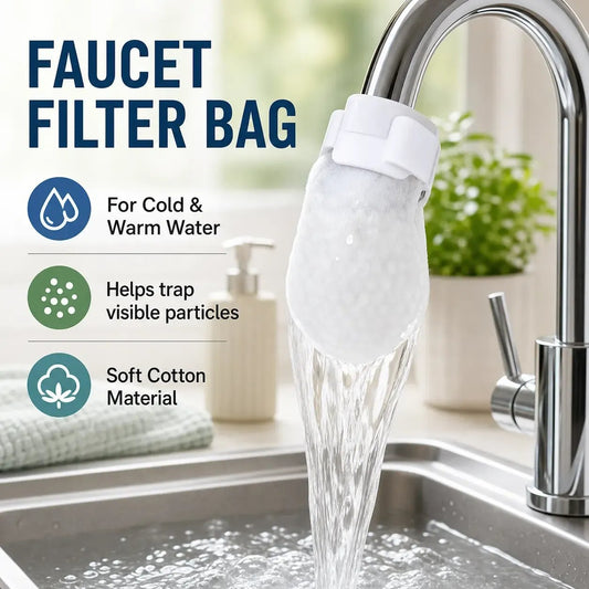 🔥75K+ SOLD!💧 Disposable Cotton Faucet Filter Bags