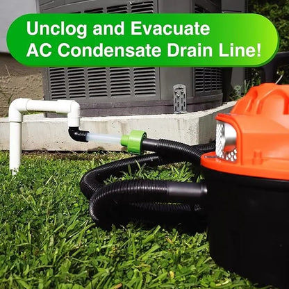 ✨AC Drain Line Cleaner Adapter Evacuates & Unclog AC Drain Line
