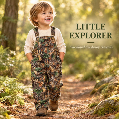 ✨Children's Forest Camouflage Corduroy Overalls