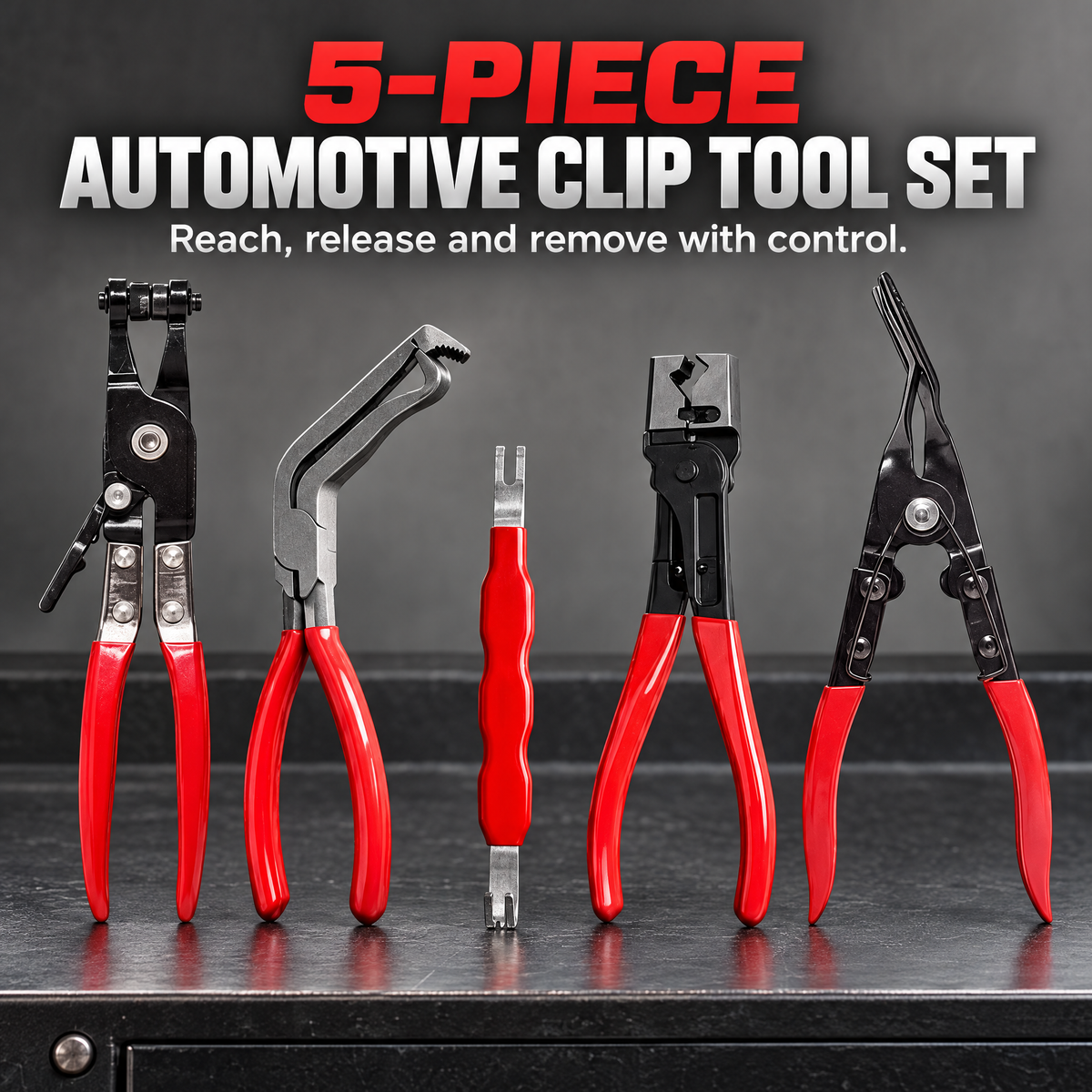 ✨5-PCS Automotive Electrical Disconnect & Trim Clip Pliers Set