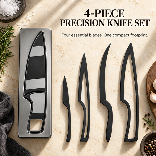 ✨Magnetic Kitchen Knife Set – 4 Piece High Carbon Stainless Steel Kitchen Knives🔪
