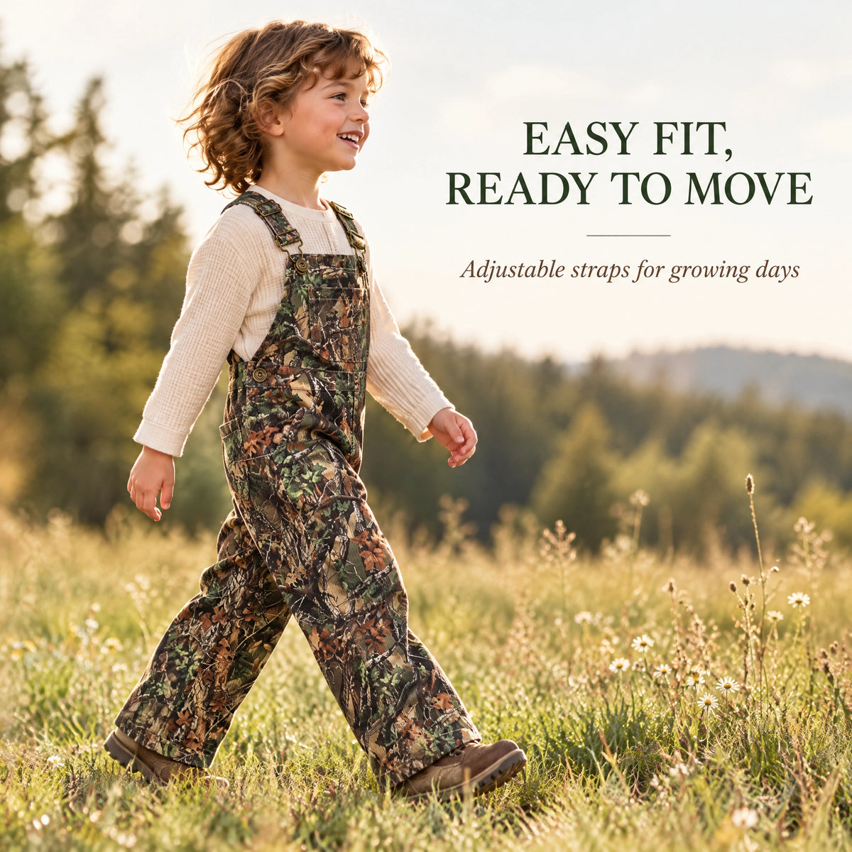 ✨Children's Forest Camouflage Corduroy Overalls