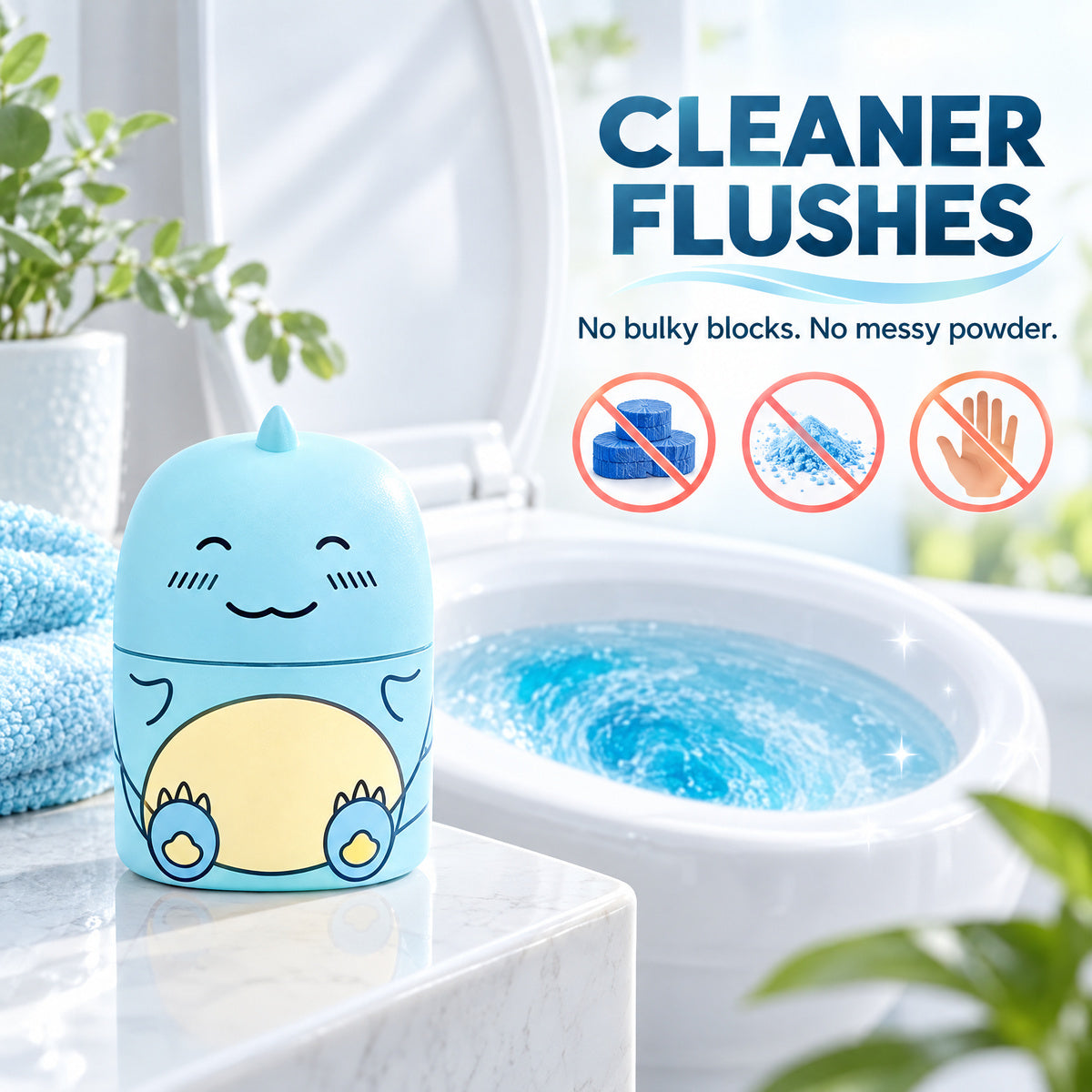 ✨ 3PCS Scented Non-Toxic Deodorizing Freshener Household Toilet Bowl Cleaners