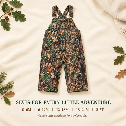 ✨Children's Forest Camouflage Corduroy Overalls