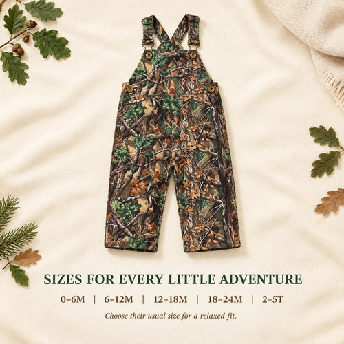 ✨Children's Forest Camouflage Corduroy Overalls