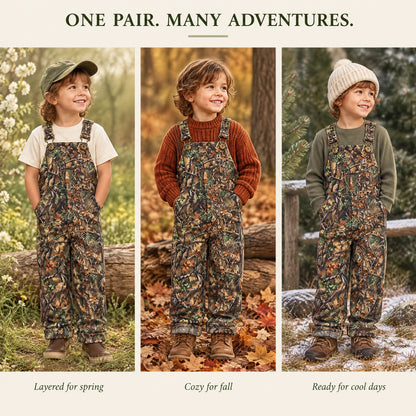 ✨Children's Forest Camouflage Corduroy Overalls