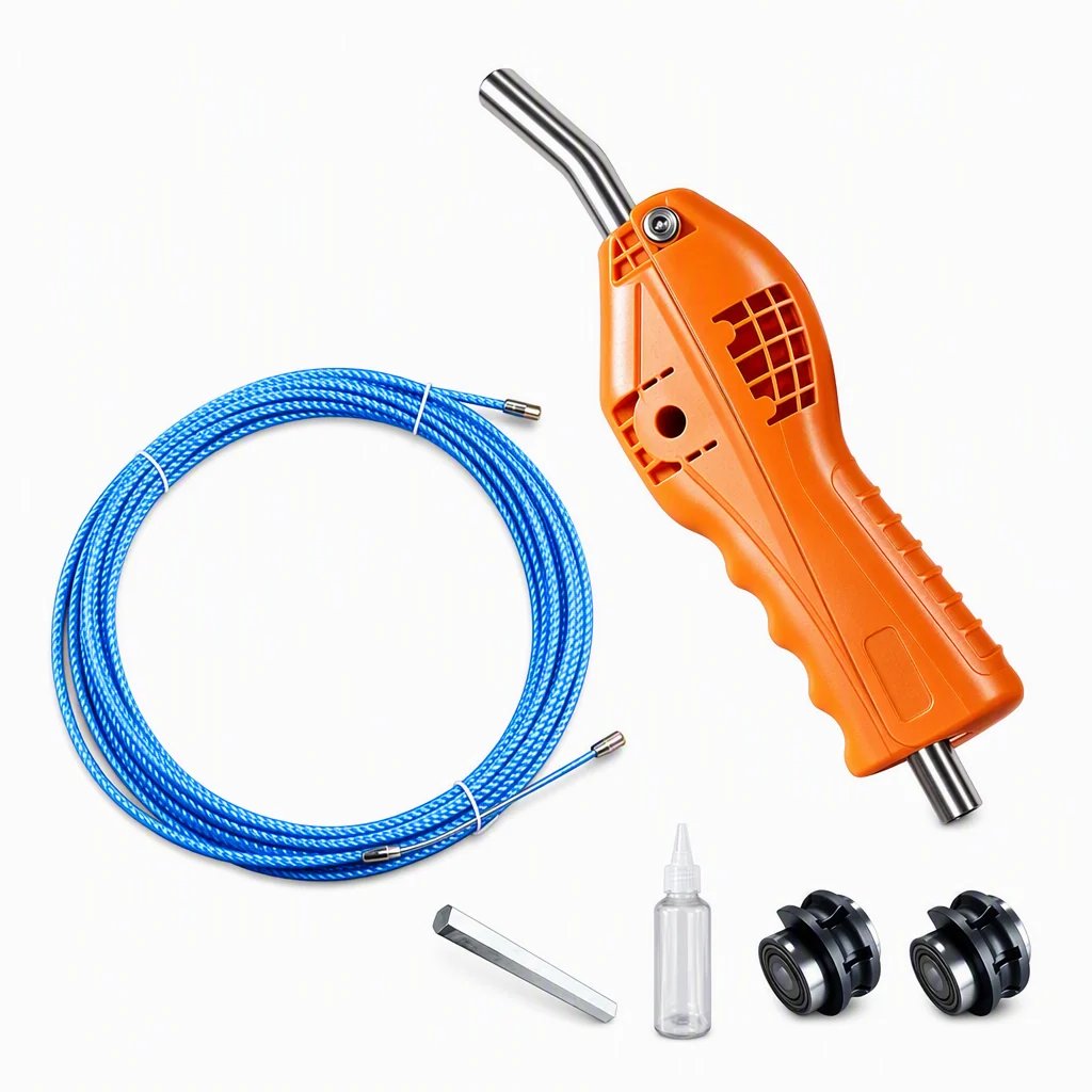 🔥🔌 Electrician Wire Threader Kit — Drill-Powered, Tension Control, Fast Wiring