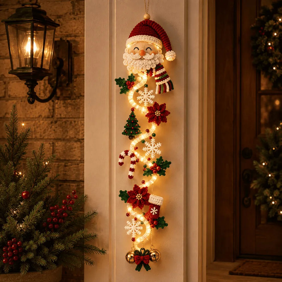 🔥🎄Glowing Christmas Door Hanger | 6 Festive Lighted Designs with Warm Glow