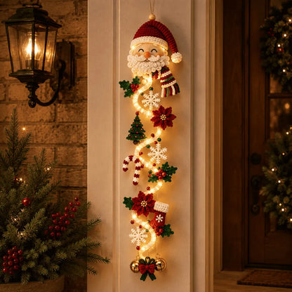🔥🎄Glowing Christmas Door Hanger | 6 Festive Lighted Designs with Warm Glow