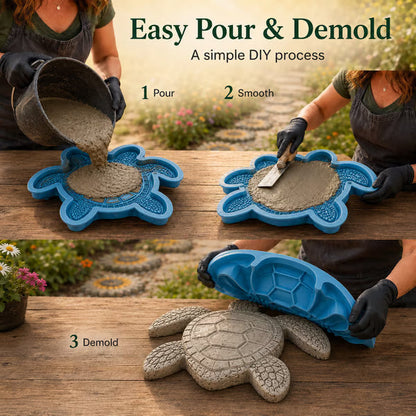🔥LAST DAY 50% OFF - 🌊 Reusable Ocean Theme Garden Art Mold – Make Your Garden Truly One of a Kind