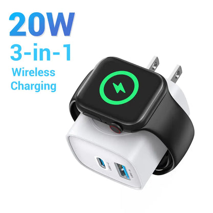 ✨3-in-1 Apple Watch & Fast Charging Wall Adapter